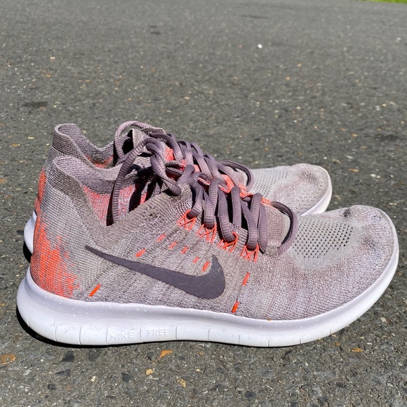 Nike Shoes - Nike Flyknit Free Run RN Athletic Shoes Womens 6.5